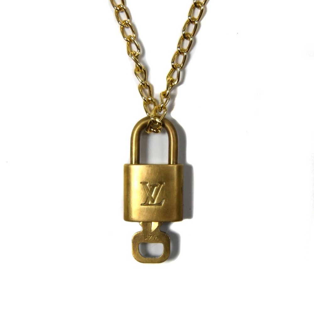 Authentic Louis Vuitton Lock and Key Necklace